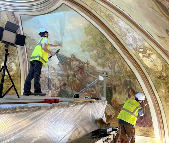 County murals restored, returned